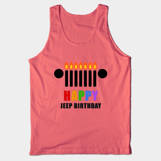Jeep Birthday Tank Top by sojeepgirl